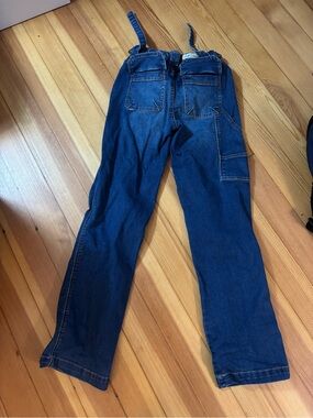 Lovetrends Straight Leg Adjustable Waist Blue Jeans w/ Pockets